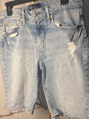 GAP Denim Bermuda Shorts in Light Blue